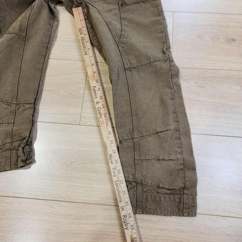 We The Free Supersonic Pants Womens 0 Brown Cargo Twill Relaxed Utility Pockets - Picture 7 of 9